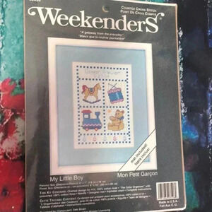 Weekenders‎ my little boy cross stitch kit